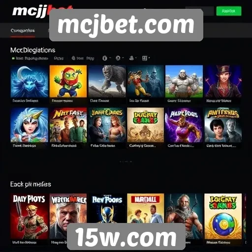 Exploração da biblioteca de jogos do mcjbet.com